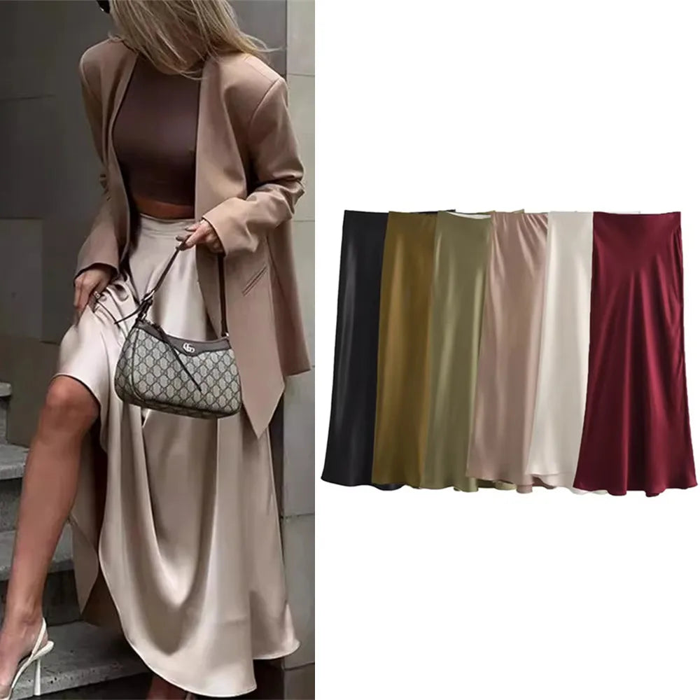 Hannah High Waist Long Skirts