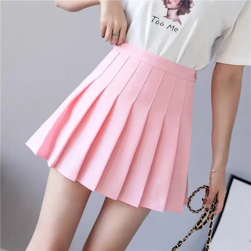 Atalie's Pleated Skirts High Waist